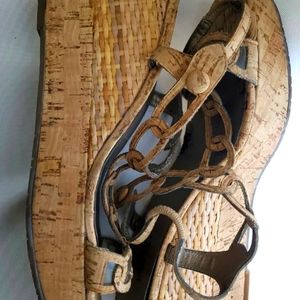 Vaneli Gladiator Wedge Sandals